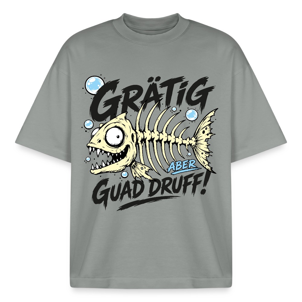 Grätig Design T-Shirt - Nebelgrau