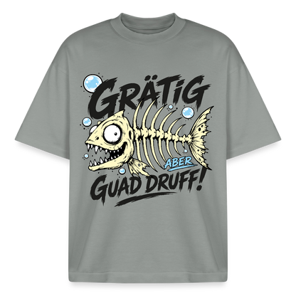 Grätig Design T-Shirt - Nebelgrau