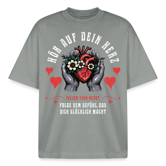 Boxy Heavyweight Unisex Organic T-Shirt von Stanley/Stella - Nebelgrau