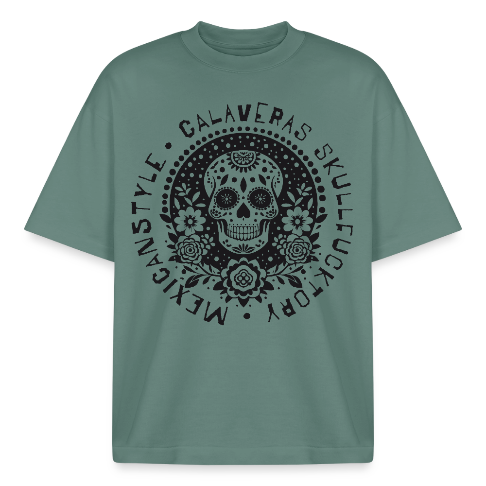 Skull Design T-Shirt - Grüner Bucht