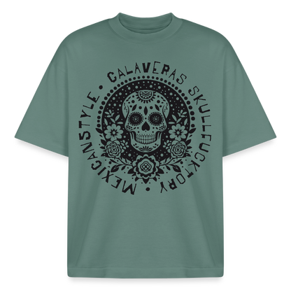 Skull Design T-Shirt - Grüner Bucht