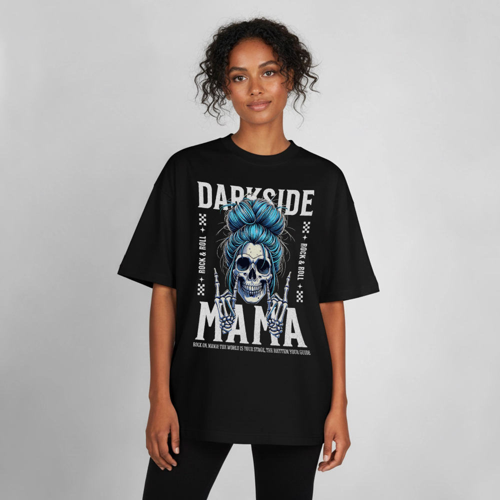 Darkside Mama Design T-Shirt - Schwarz