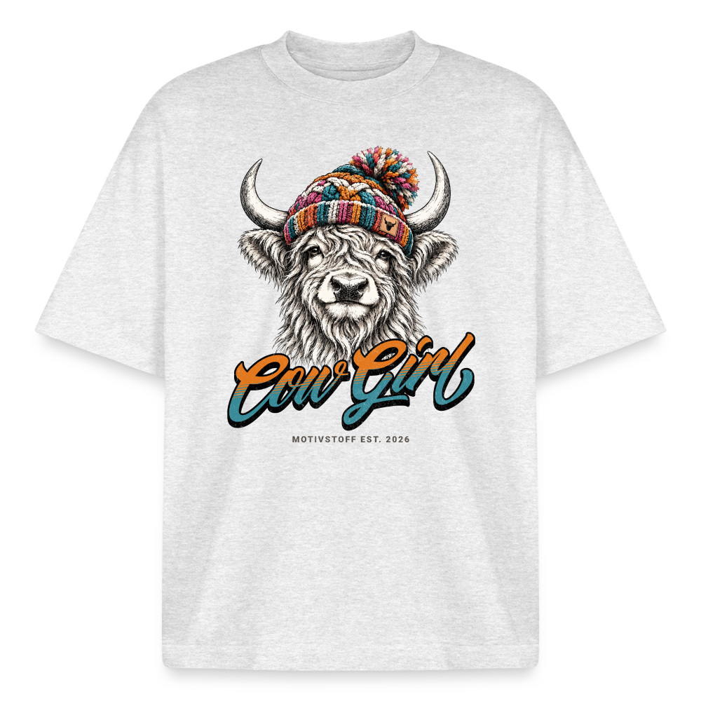 Boxy Heavyweight Unisex Organic T-Shirt von Stanley/Stella - Kühles Grau meliert