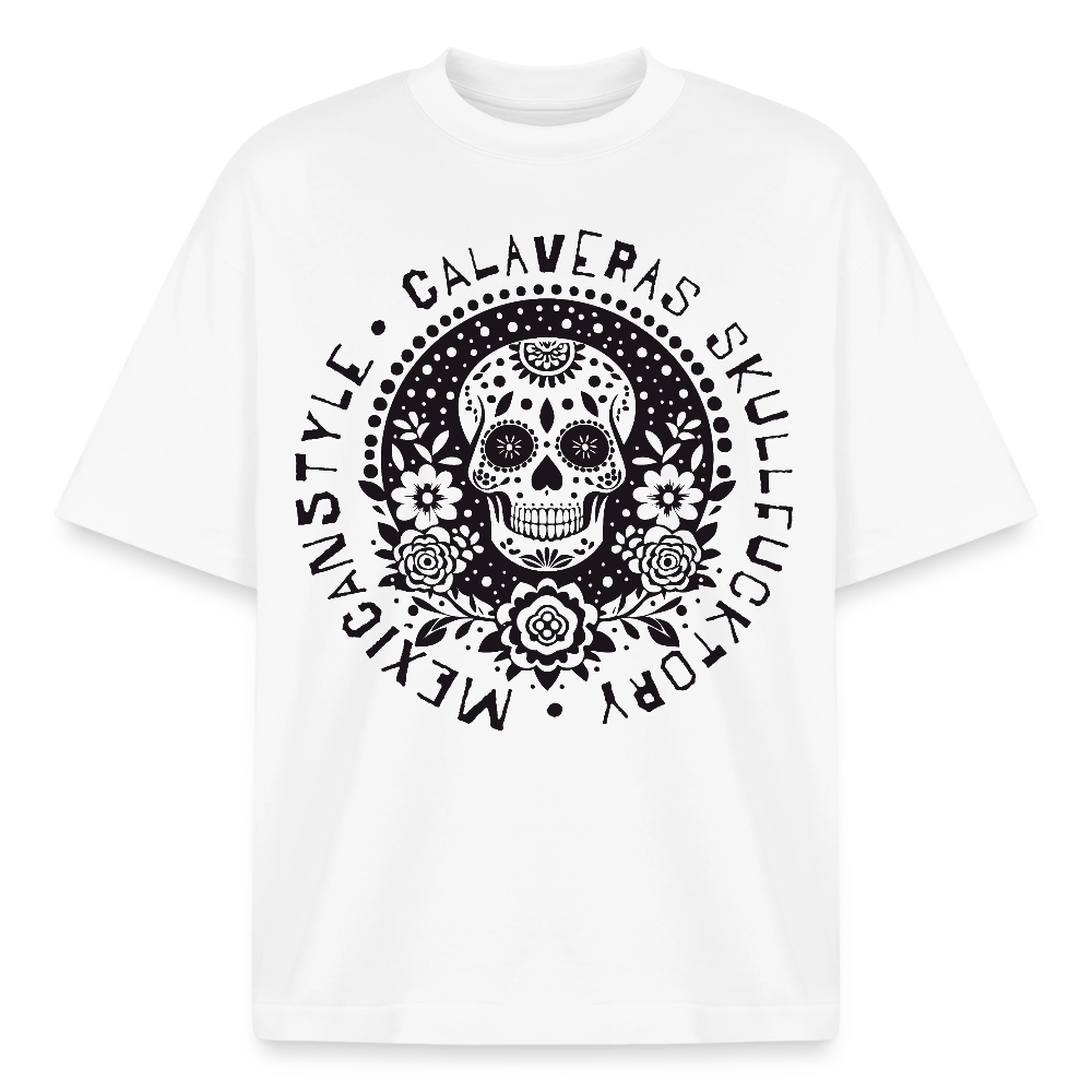 Skull Design T-Shirt - Weiß