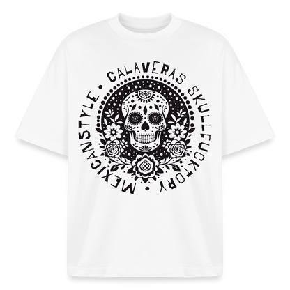 Skull Design T-Shirt - Weiß