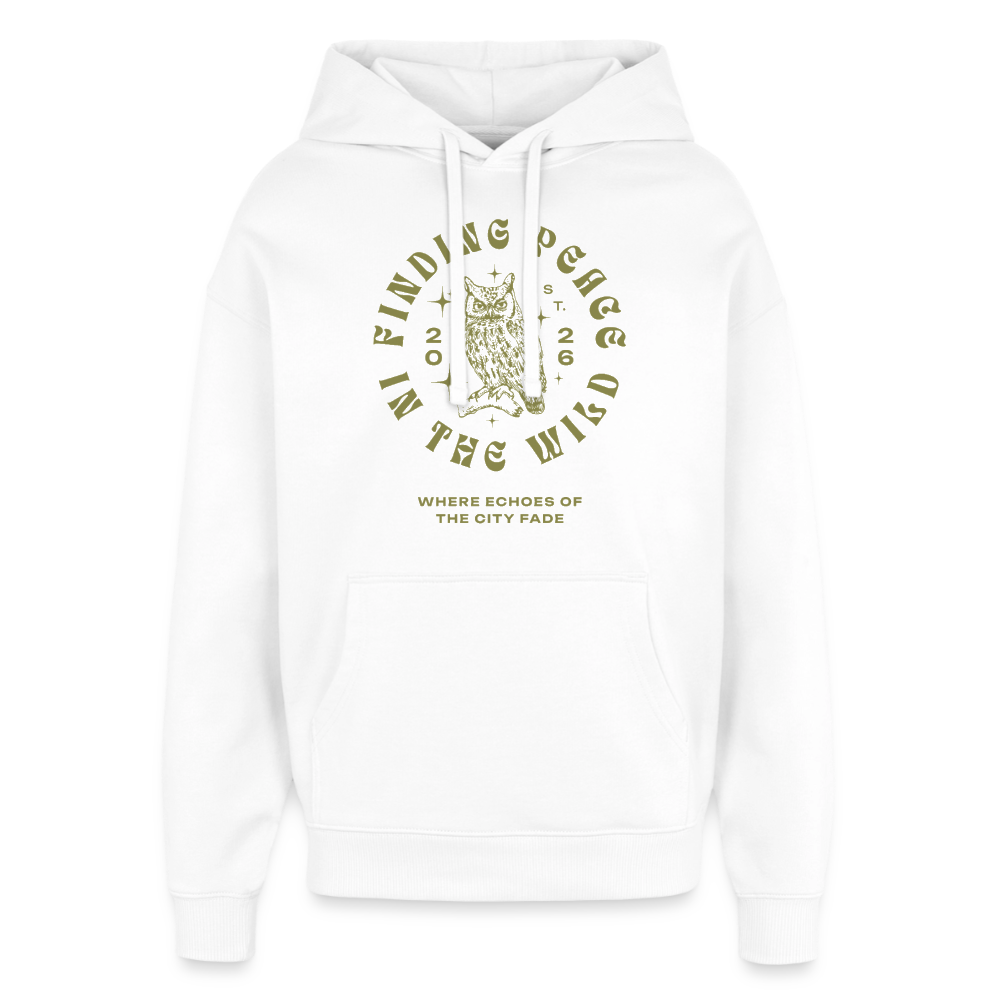 Eule Design Hoodie - Weiß