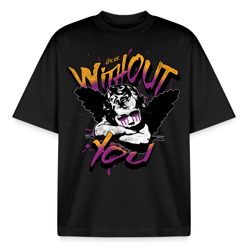 Without You Design T-Shirt - Schwarz