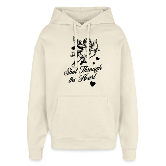 Amor Shot Design Hoodie - Natur