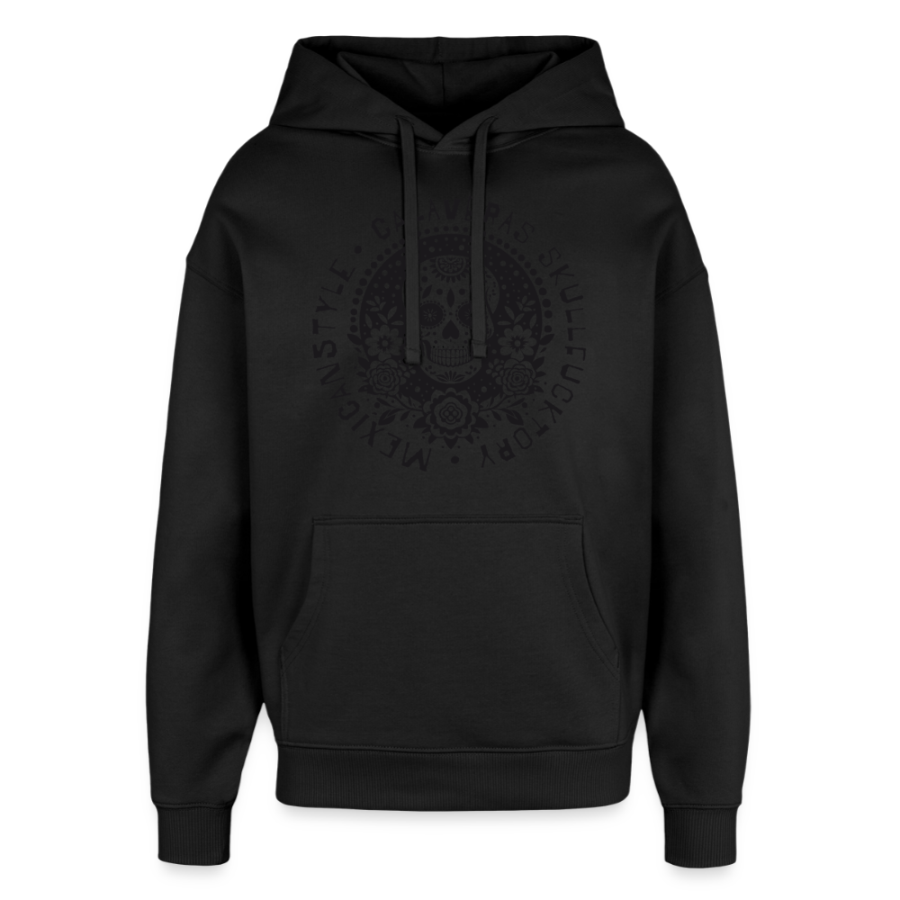 Skull Design Hoodie - Schwarz