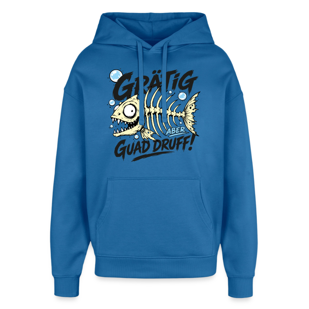 Grätig Design Hoodie - Achtsames Blau