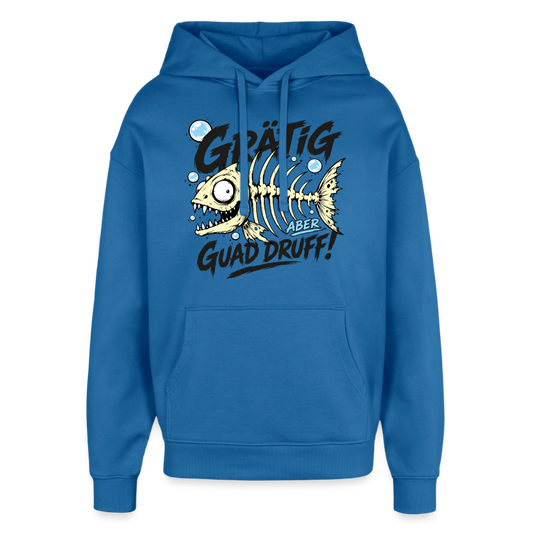 Grätig Design Hoodie - Achtsames Blau