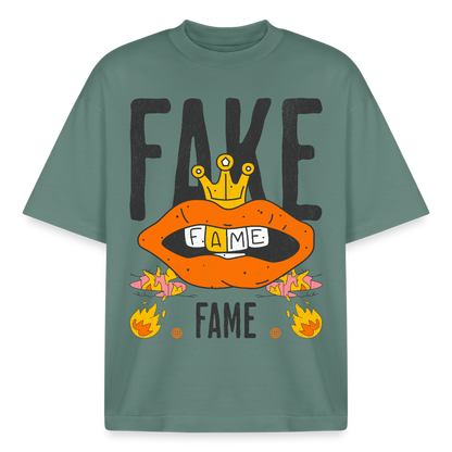 Fake Fame Design T-Shirt - Grüner Bucht