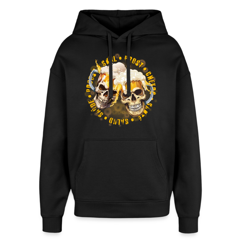 Party Skull Design Hoodie - Schwarz