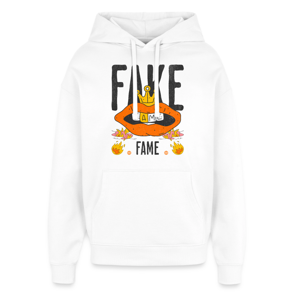 Fake Fame Design Hoodie - Weiß