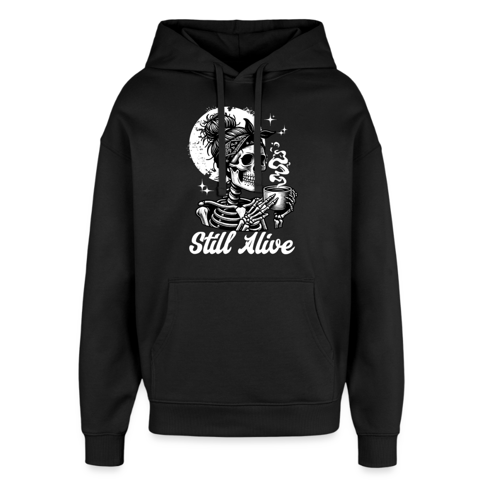 Skull Alive Design Hoodie - Schwarz