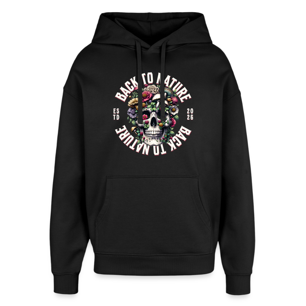 Skull Nature Design Hoodie - Schwarz