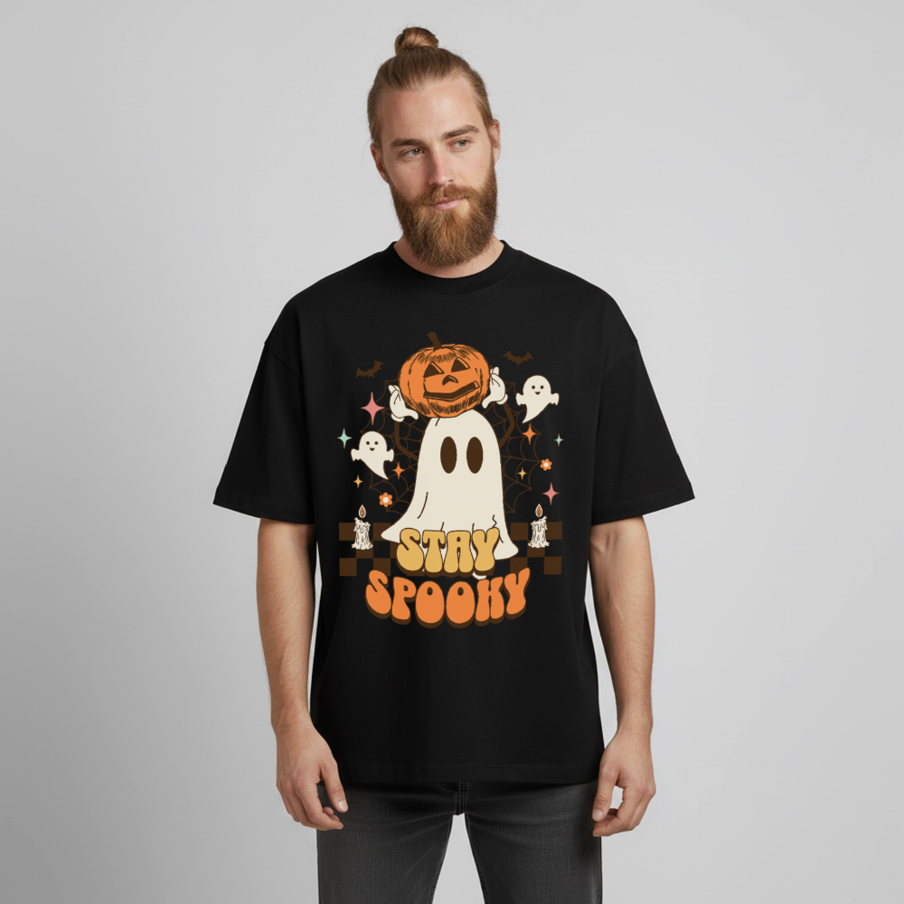 Stay Spooky Design T-Shirt - Schwarz
