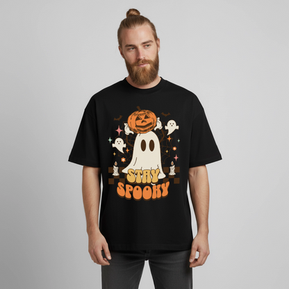 Stay Spooky Design T-Shirt - Schwarz