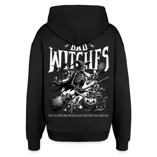 Schwarzer Hoodie mit Bad Witches Gothic Witch Motiv
