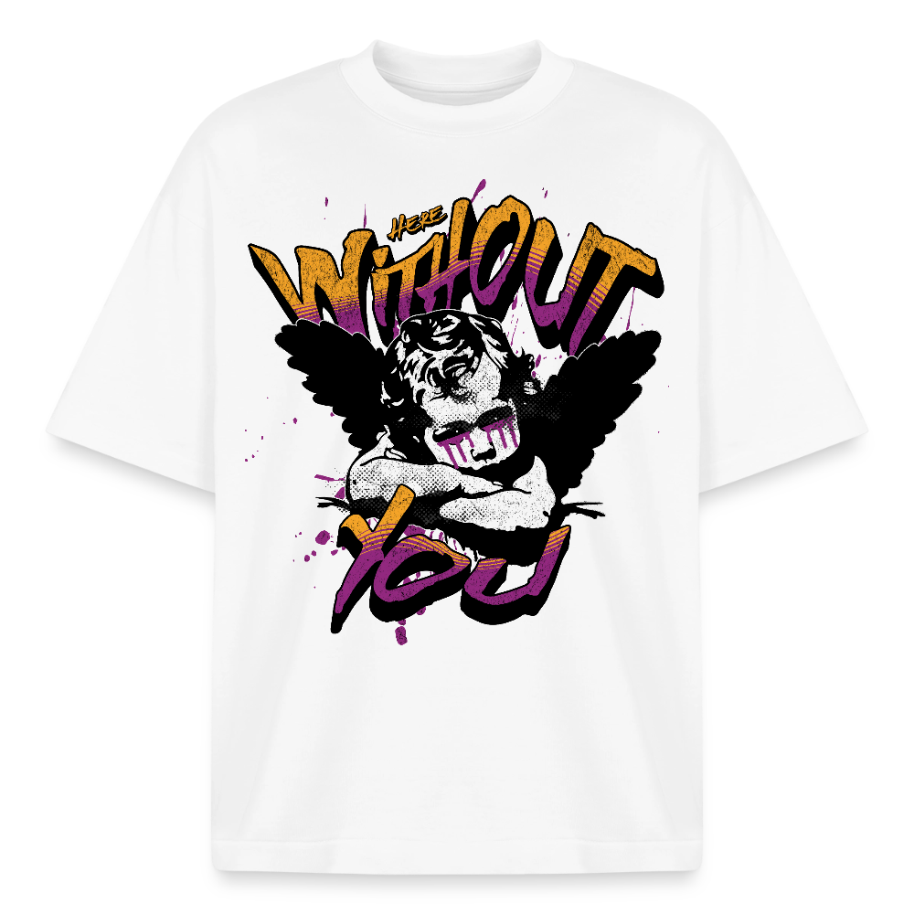 Without You Design T-Shirt - Weiß