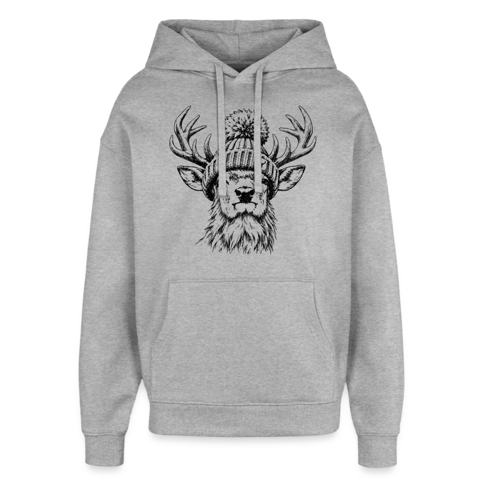 Oversized Unisex Hoodie von Stanley/Stella - Grau meliert