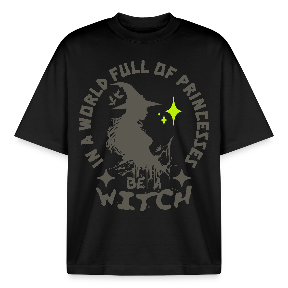 Witch Design T-Shirt - Schwarz