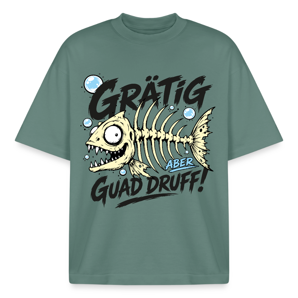 Grätig Design T-Shirt - Grüner Bucht