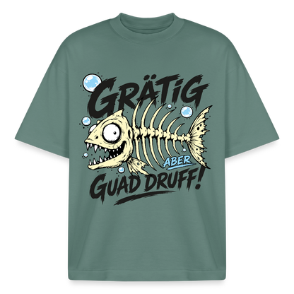 Grätig Design T-Shirt - Grüner Bucht