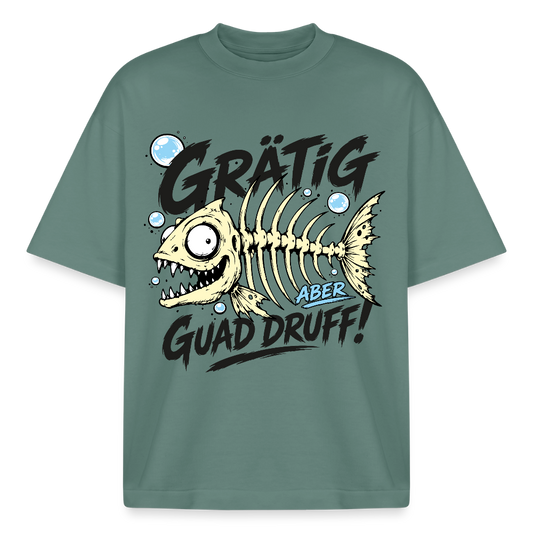 Grätig Design T-Shirt - Grüner Bucht