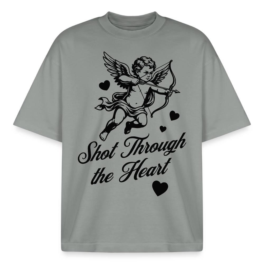 Amor Shot Design T-Shirt - Nebelgrau