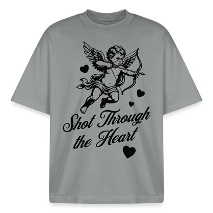 Amor Shot Design T-Shirt - Nebelgrau