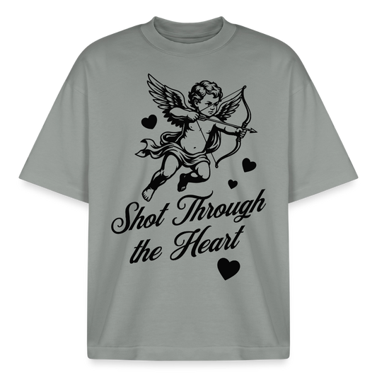 Amor Shot Design T-Shirt - Nebelgrau