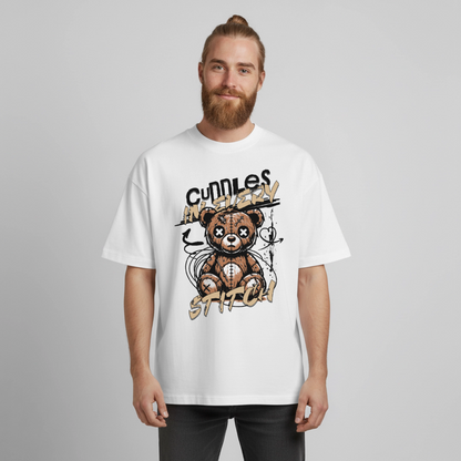 Bear Design T-Shirt - Weiß