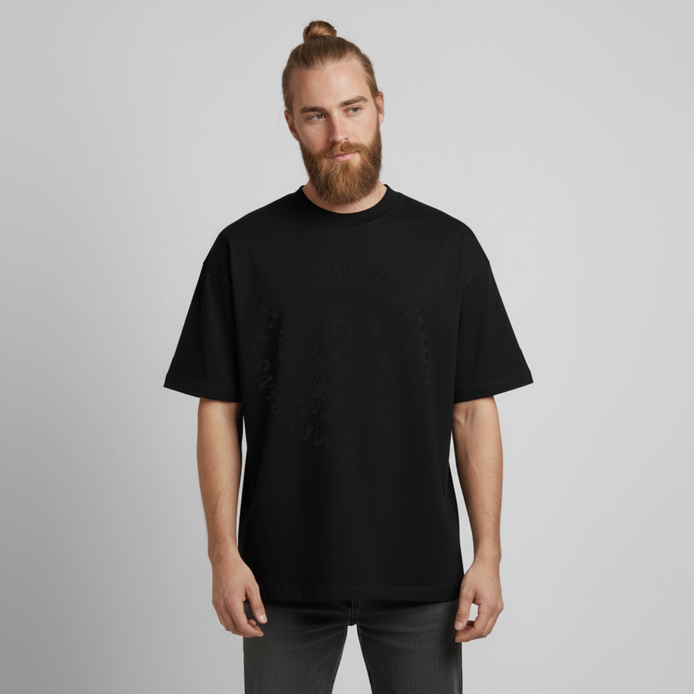 Skull Design T-Shirt - Schwarz