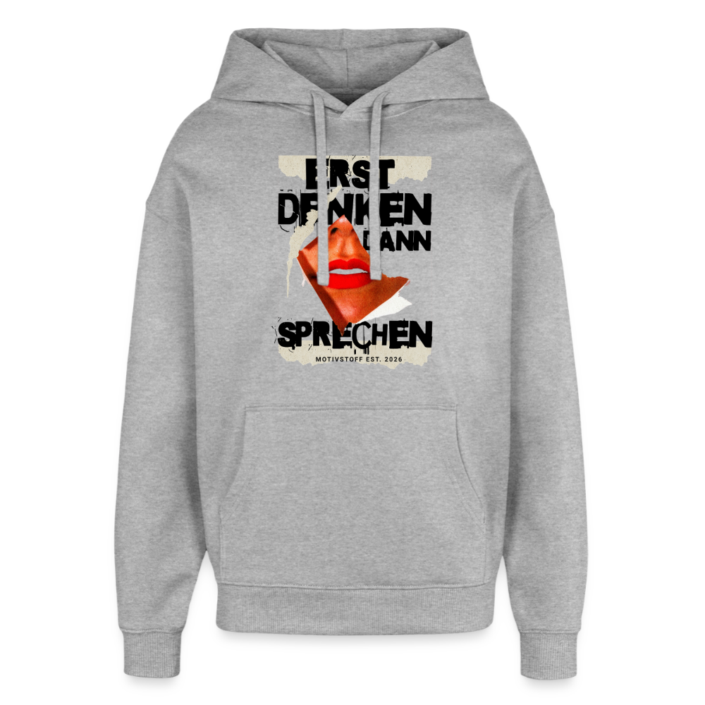 Oversized Unisex Hoodie von Stanley/Stella - Grau meliert
