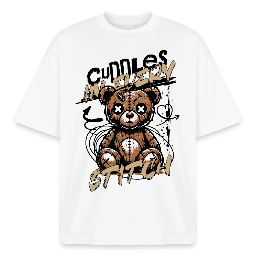 Bear Design T-Shirt - Weiß