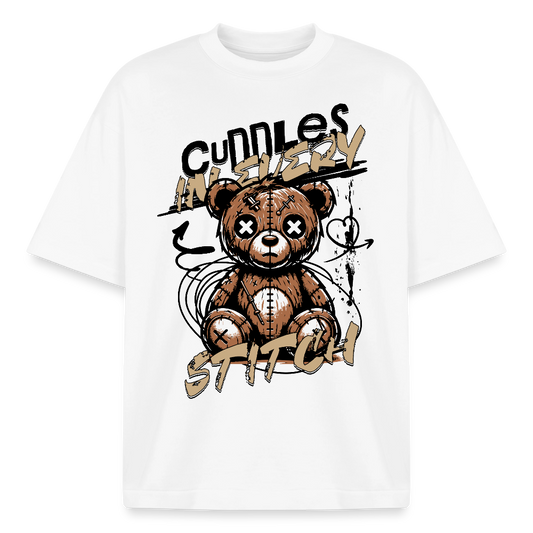 Bear Design T-Shirt - Weiß