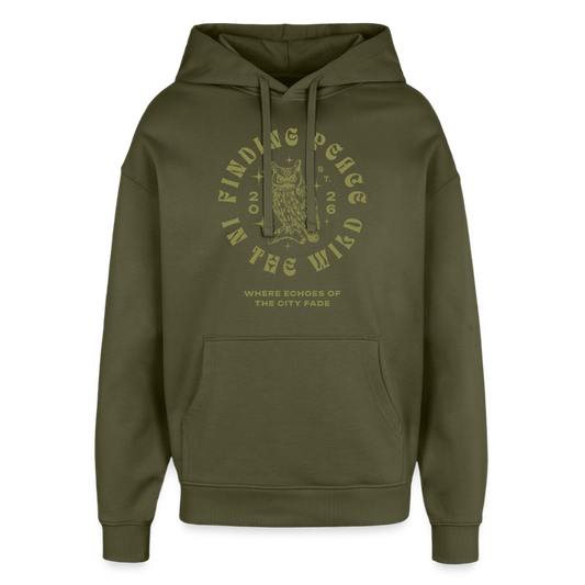 Eule Design Hoodie - Khaki