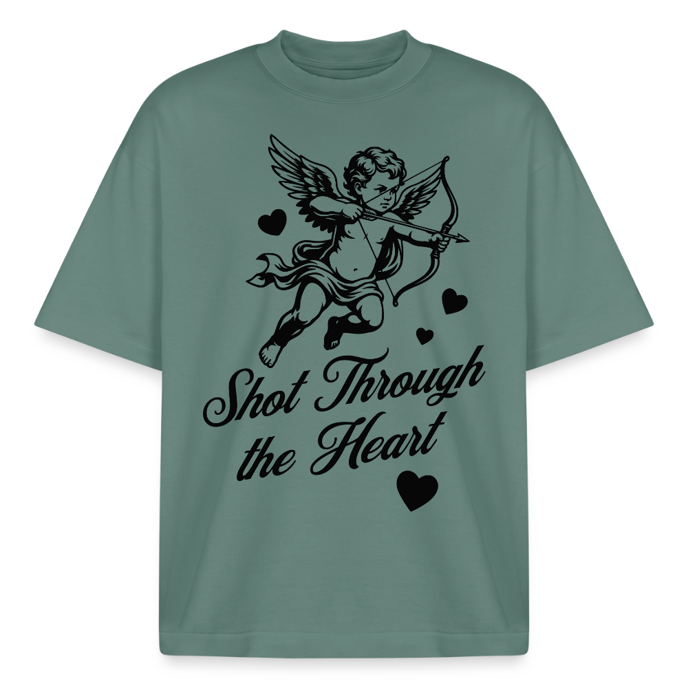 Amor Shot Design T-Shirt - Grüner Bucht