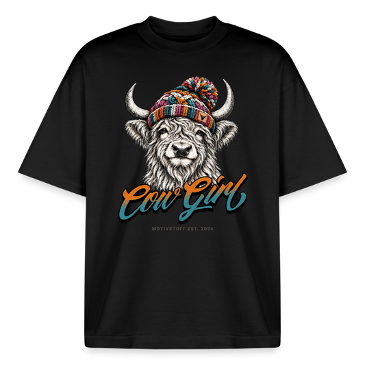 Boxy Heavyweight Unisex Organic T-Shirt von Stanley/Stella - Schwarz