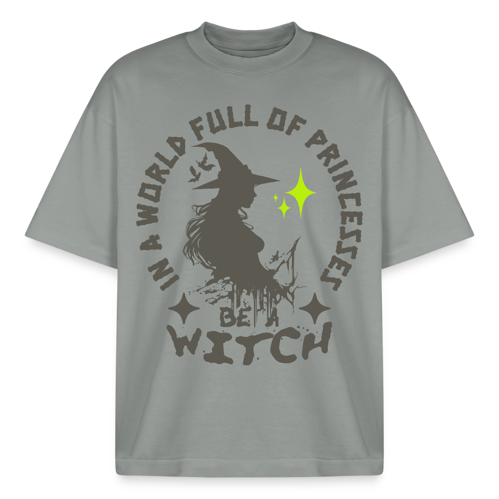 Witch Design T-Shirt - Nebelgrau