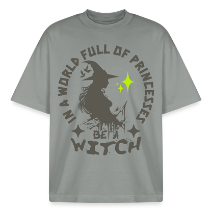 Witch Design T-Shirt - Nebelgrau