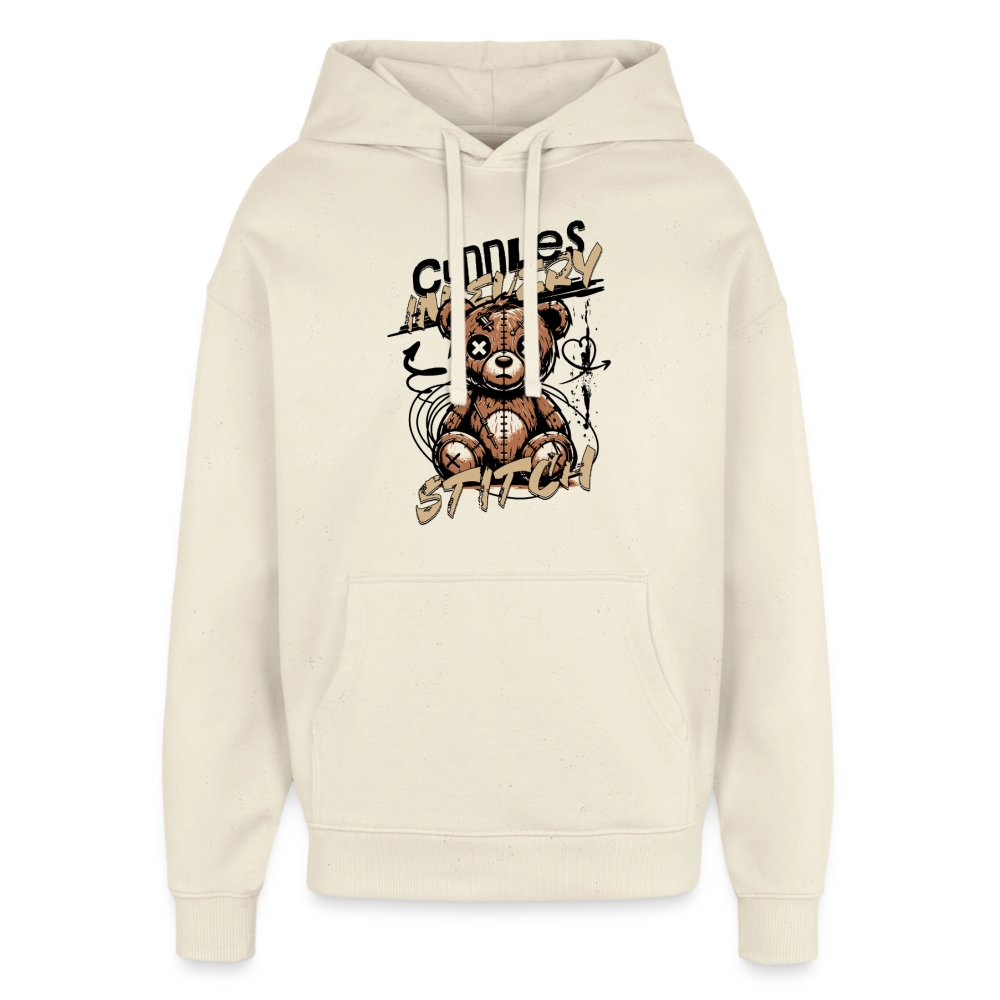 Bear Design Hoodie - Natur