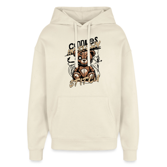 Bear Design Hoodie - Natur